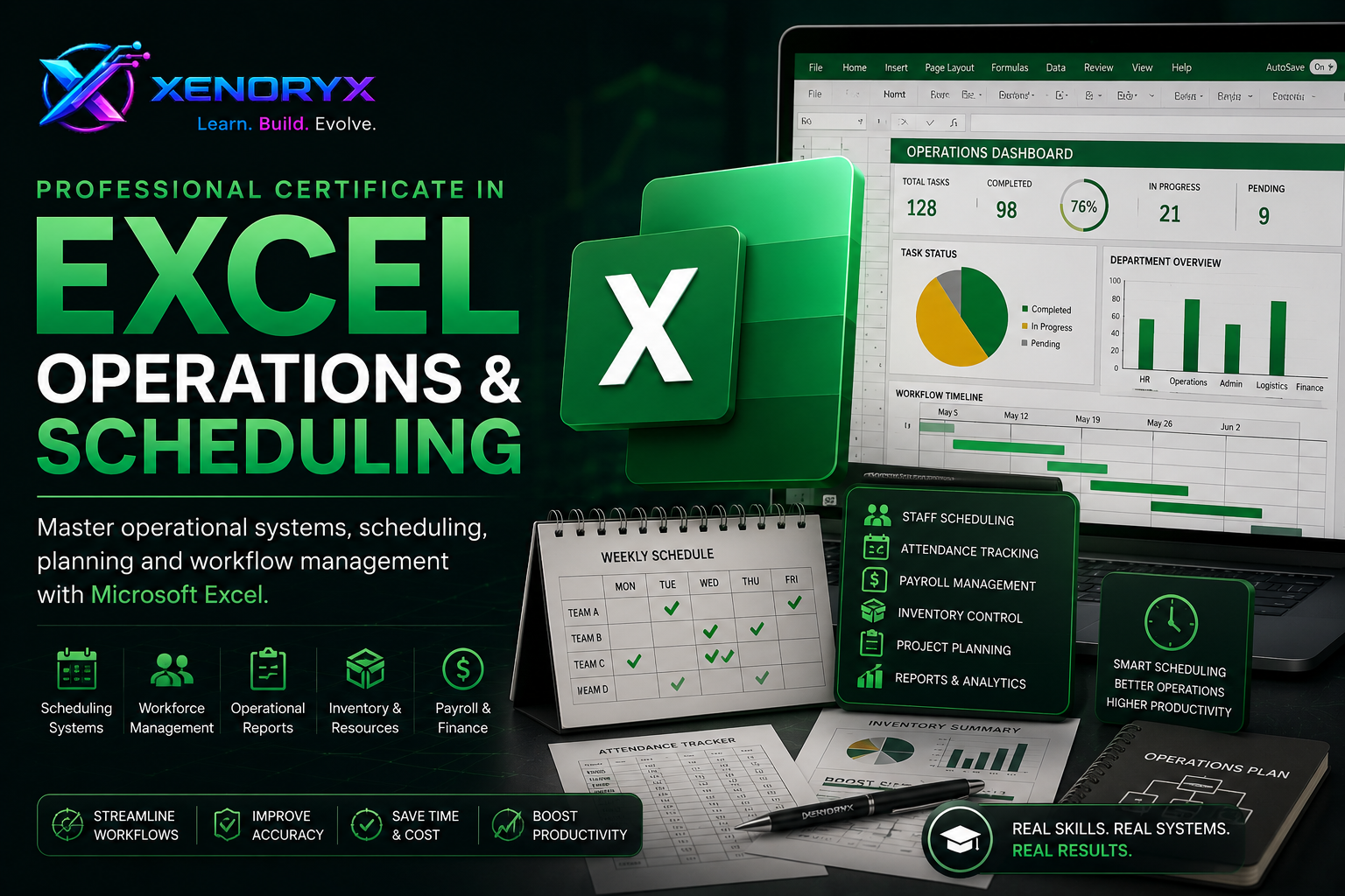 Professional Certificate in Excel Operations & Scheduling